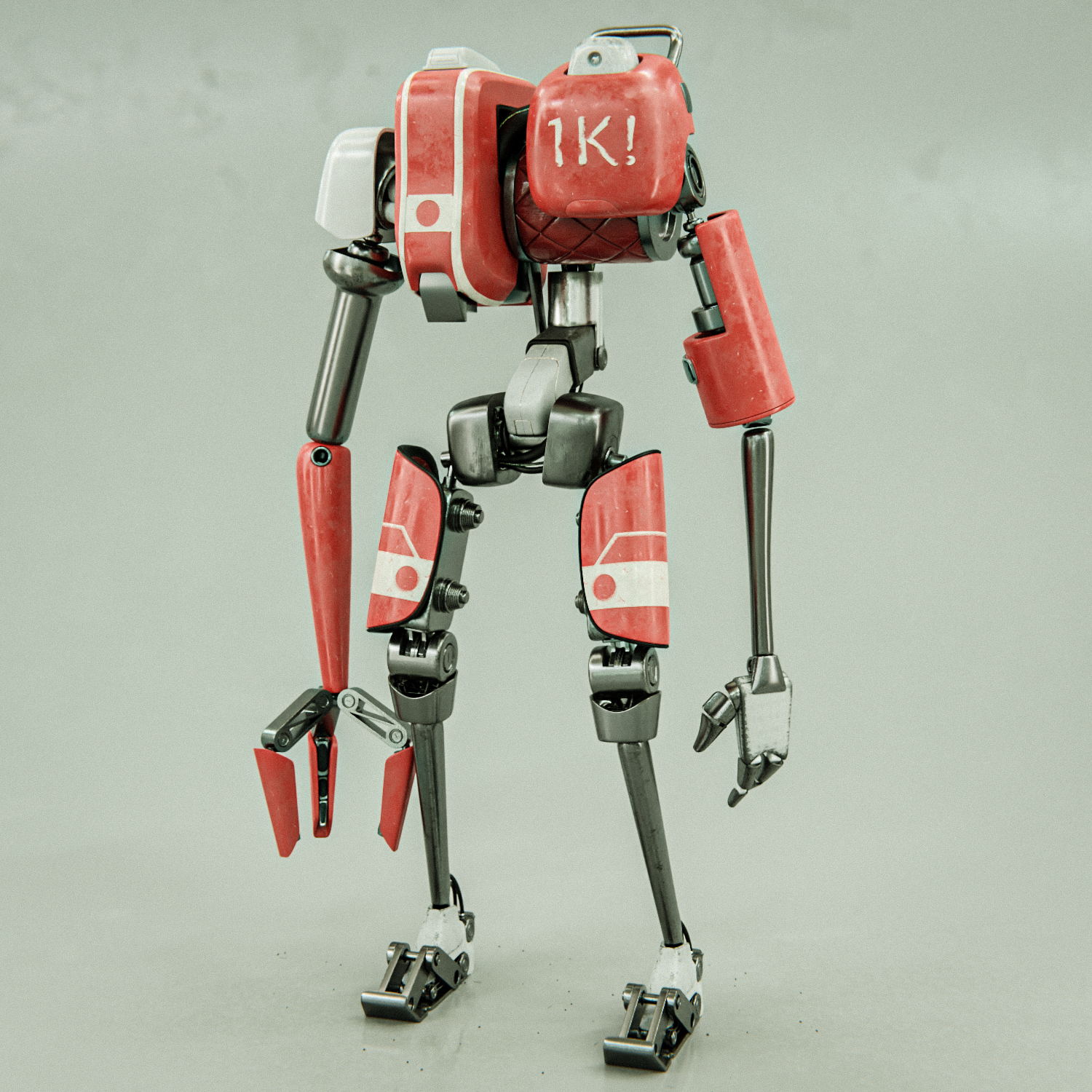 Full-body hard-surface mechanical robot character